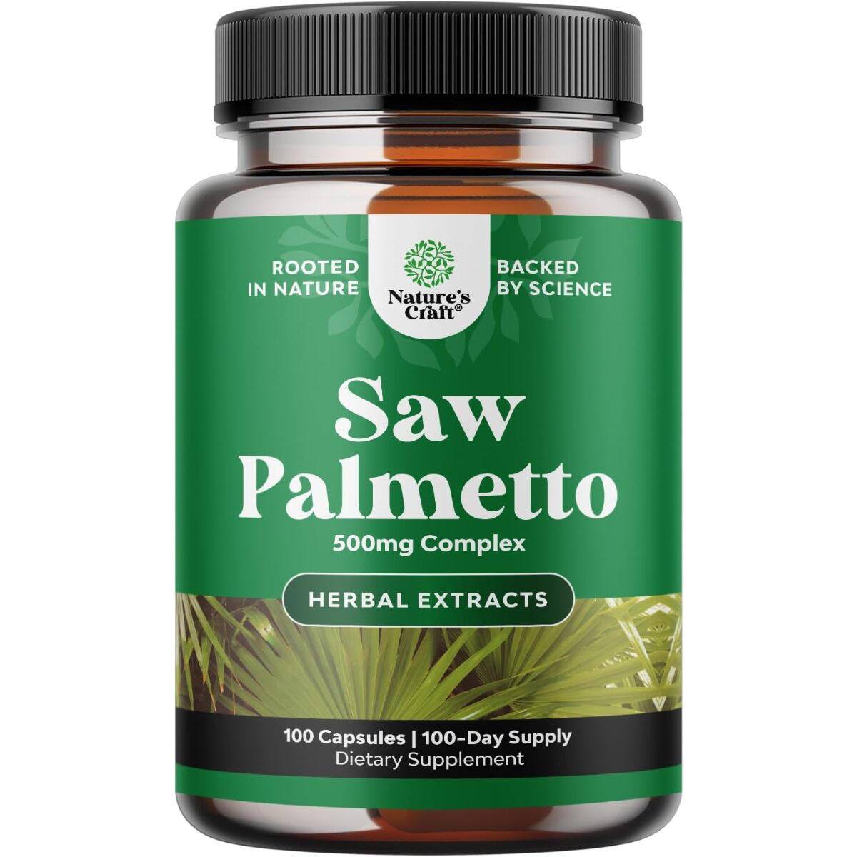 Natures Craft Saw Palmeto 500mg Complex 100 C psulas Balance Herbal Hn